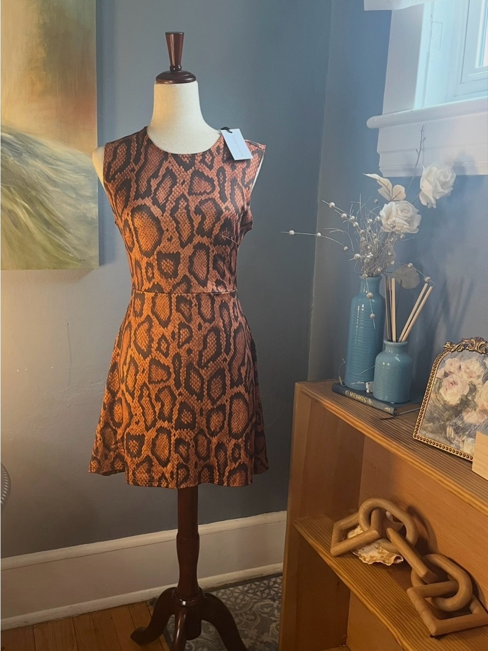 New With Tags, WeWoreWhat Women's Size S, Python Print Bodycon Dress